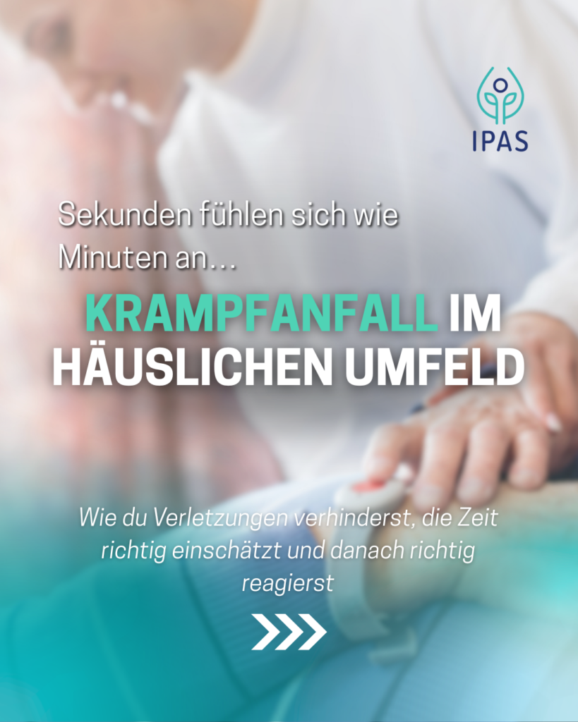 Das Bild zeigt eine Person die ihre Hand auf die Brust einer liegenden Person legt. Symbolisch für: Krampfanfall im häuslichen Umfeld: Was wirklich hilft