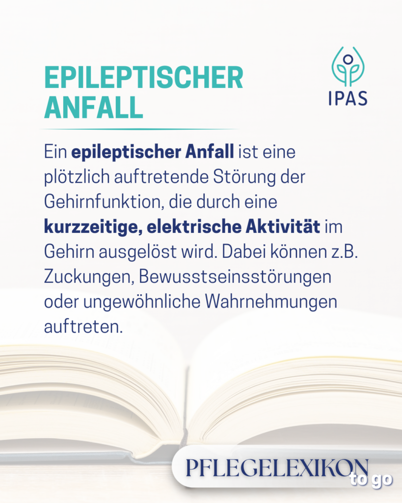 Das Bild zeigt ein Lexikon, symbolisch für Pflegelexikon: Epileptischer Anfall einfach erklärt